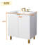 Meuble-lavabo simple 30 po blanc moderne
