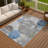 Machine Washable Indoor/Outdoor Keim ACN2381 Circles Rug-1909924941