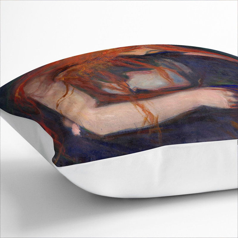 The Vampire Vol.1 Scatter Cushion with Filling, 40cm H x 40cm W x 15cm D, White