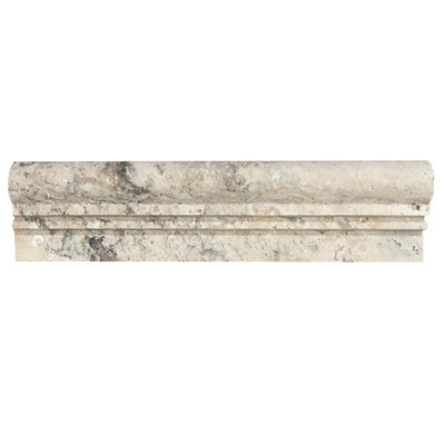Philadelphia 2 1/2" x 12" Double Step Chair Rail Travertine Look Wall Liner