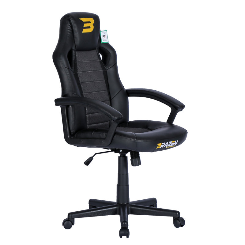 BraZen Salute PC Gaming Chair, Black