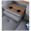 Canapé d'angle Irine en similicuir, 249 cm (L) x 180 cm (P) x 84 cm (H), avec pouf de rangement