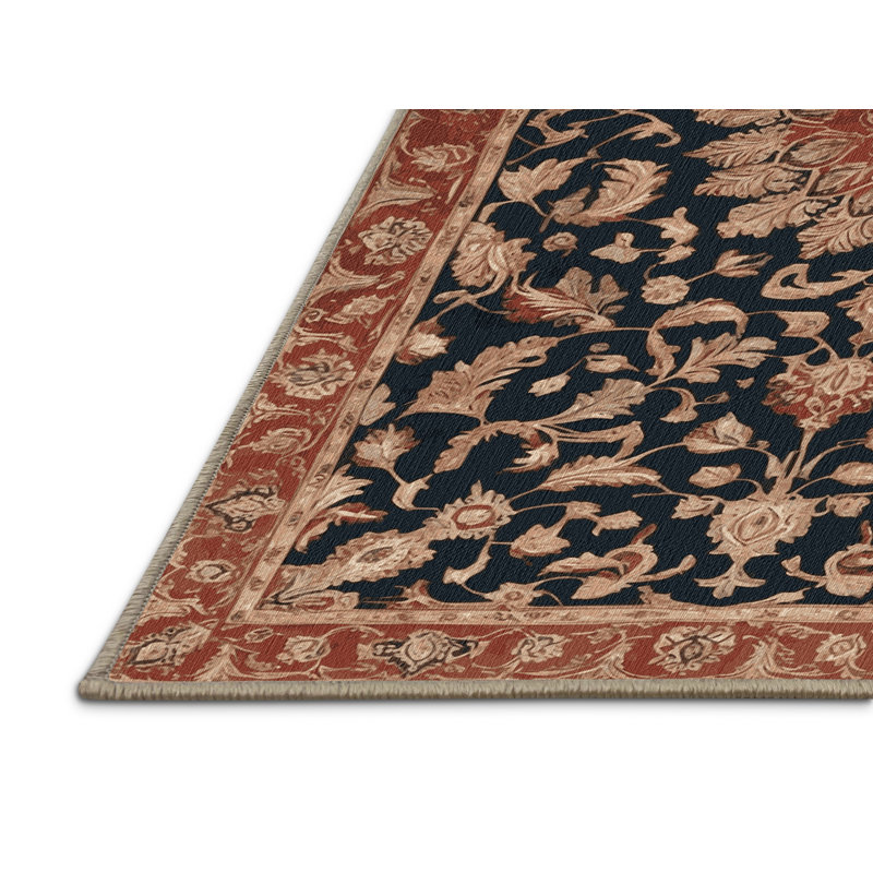 Tapis brun lavable à la machine, Rectangulaire 8 pi x 12 pi