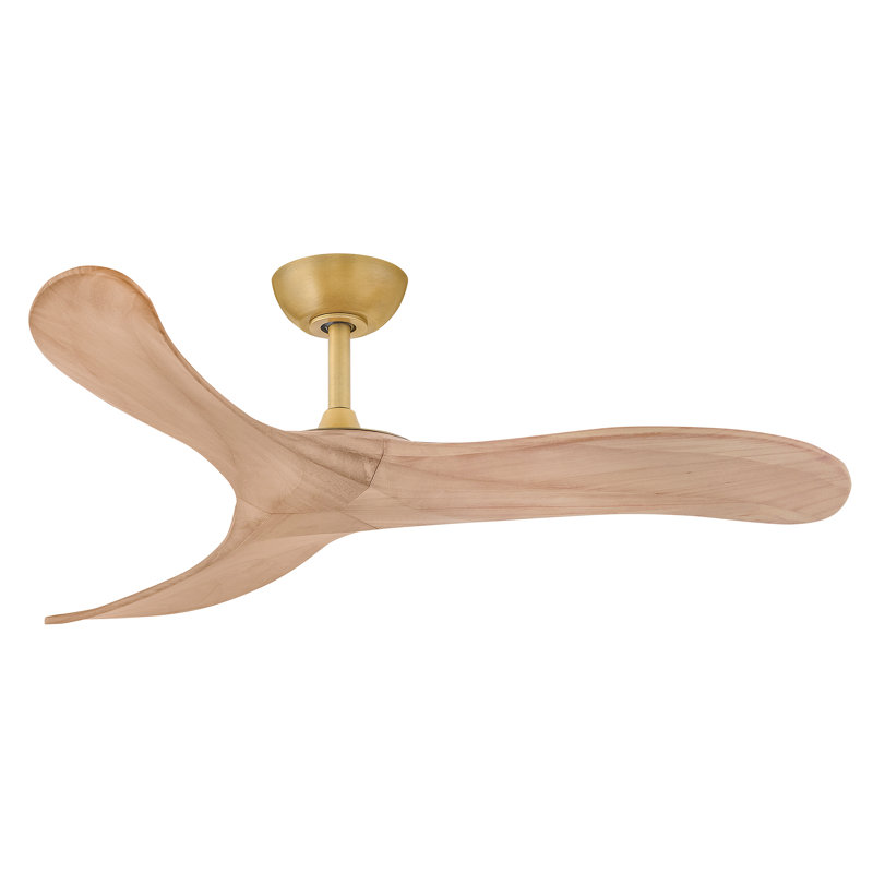 Hinkley Fan Swell 48" Smart Fan, Heritage Brass, 48" Wide, Natural