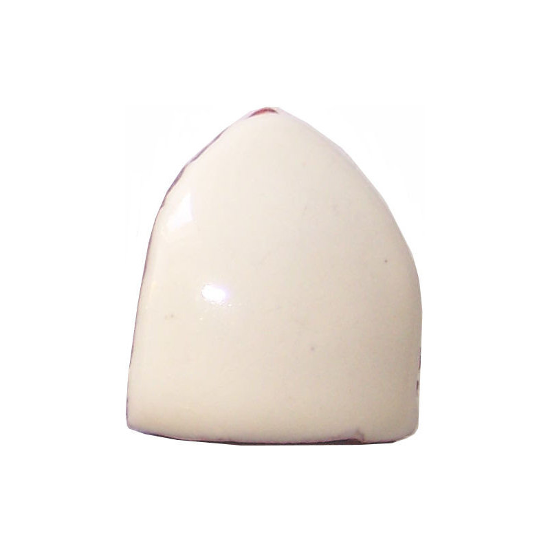 1" x 1" 10pcs TalaMex Mexican Clay Talavera Quarter Round Beak, Yellow