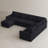 U-Shaped Stoarge Sofa Convertible Oversized Livingroom Couch-1860890437