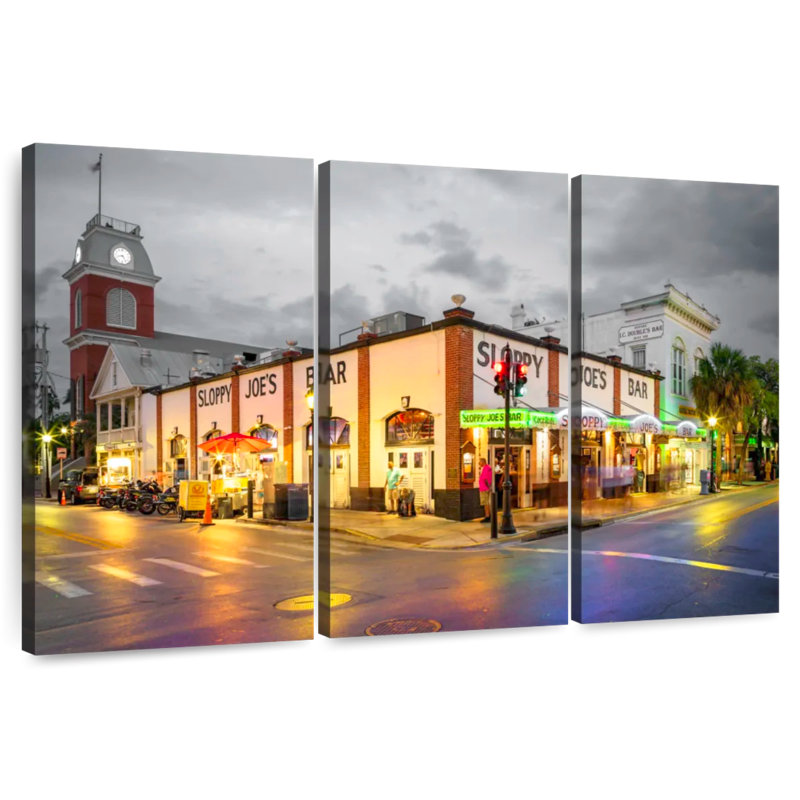 Rorry Nighttime In Key West Noir, 32" H x 50" W