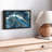 Abstract " Abstract Blue Marble Canvas Print "-101456737