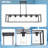 Pauling 6 - Light Kitchen Island Pendant