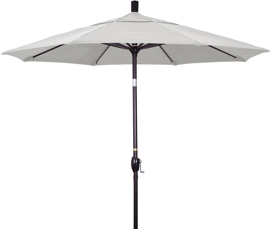 90'' Outdoor Umbrella, Woven Granite Performance, Olefin, Black