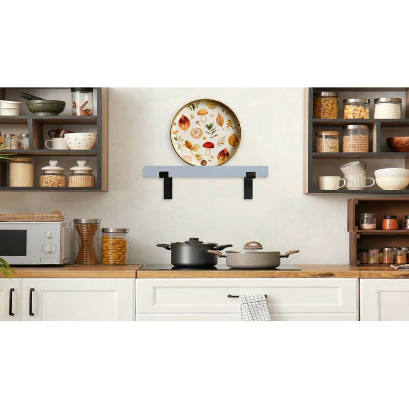 Rayne Plate Display Shelves, 30 x 3 x 2, Gray