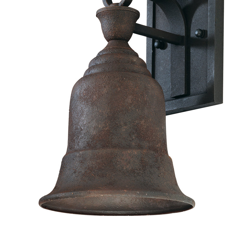 Applique murale d'extérieur à 1 ampoule Liberty Centennial Rust, Culot moyen, H 16 po x l 10,5 po x P 12 po