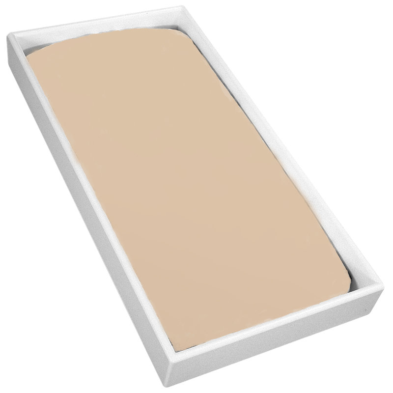 Sandersville Cotton 33'' L Changing Pad Cover, Mocha