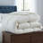 Pointehaven Damask Woven Stripe Sateen 300TC Cotton Down Alternative Oversized Satin Piping Comforter-456852523