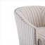 Fauteuil d'appoint compact en tissu pour petits espaces, structure en bois massif, finition bleue