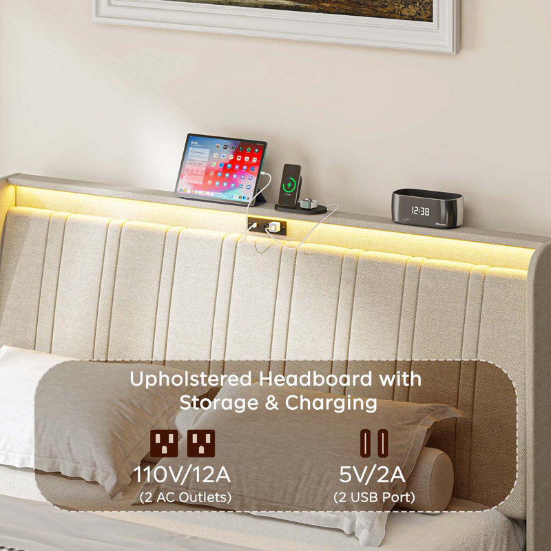 Platform Bed Frame, Queen