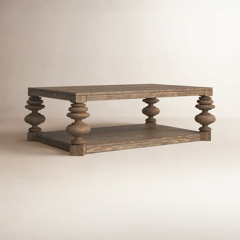 Meliah Solid Wood Coffee Table
