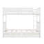 White Twintwin Bunk Bed With Storage - Adds Style To Bedroom And Ladders White, Fits Various Bedrooms