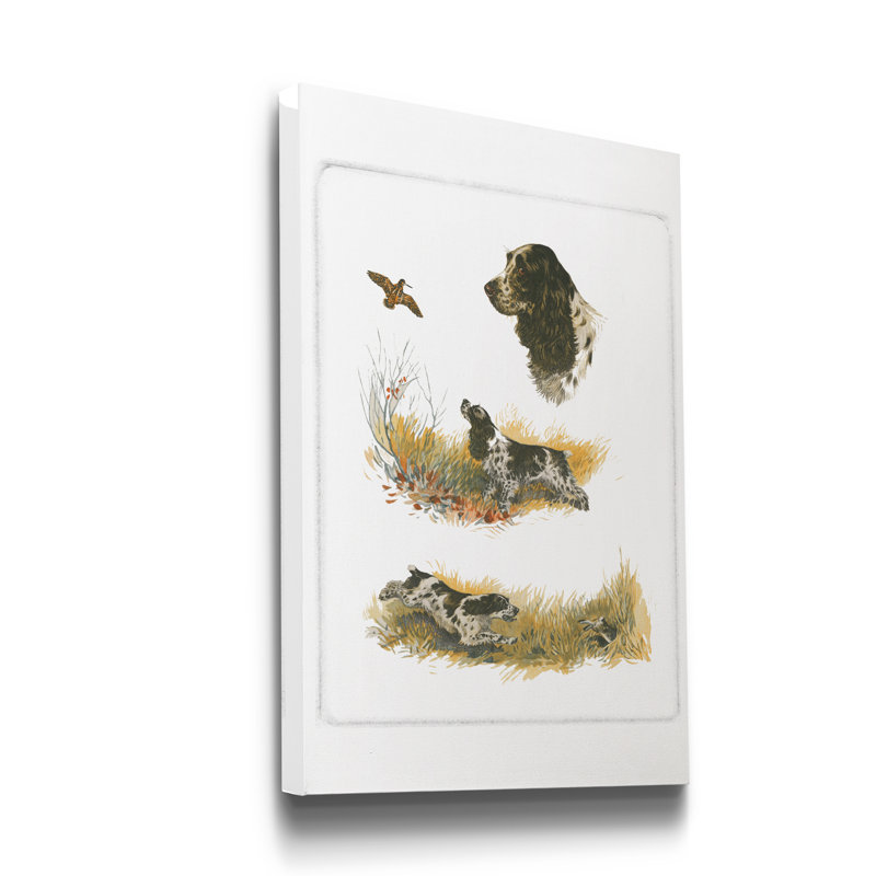 Reproduction d’art sur toile tendue « Cocker Spaniel », H 12 po x l 8 po x P 1 po