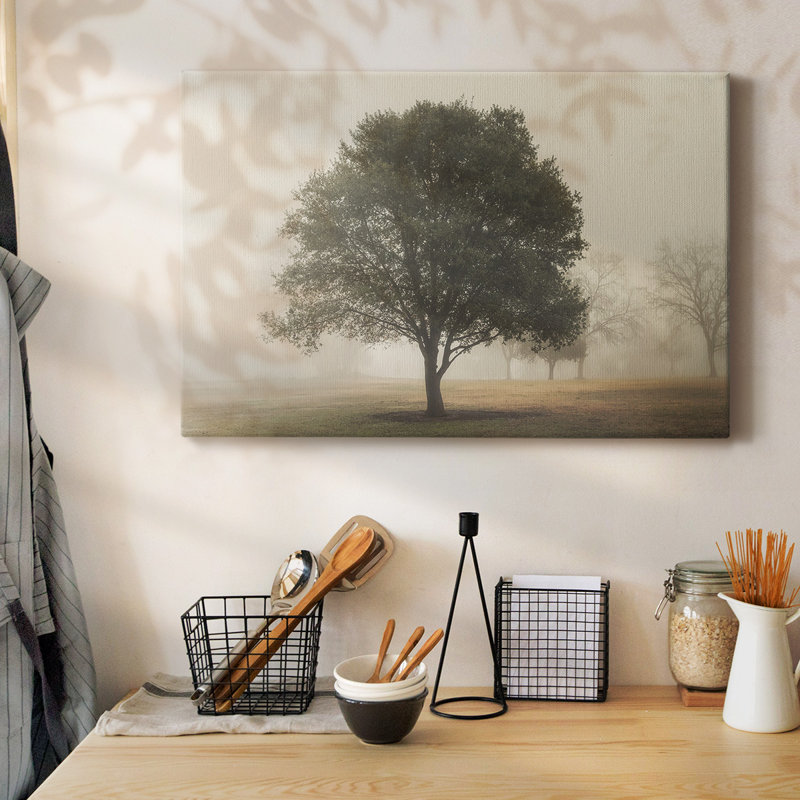 Trees in the Fog I-Gallery Wrapped Canvas, 12" H x 18" W