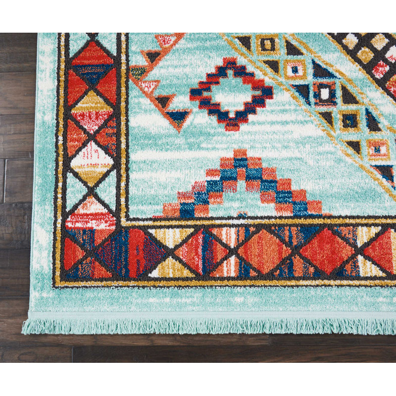 Geometric Indoor Rug, Rectangle 7'10" x 10'9"