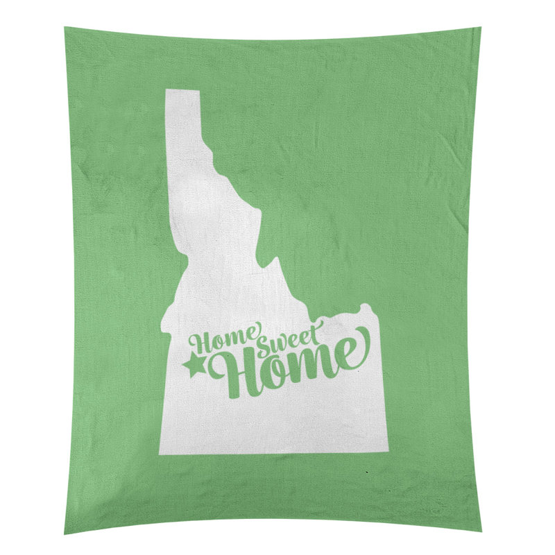 Tapisserie Home Sweet Boise, H 60 po x l 51 po, Vert