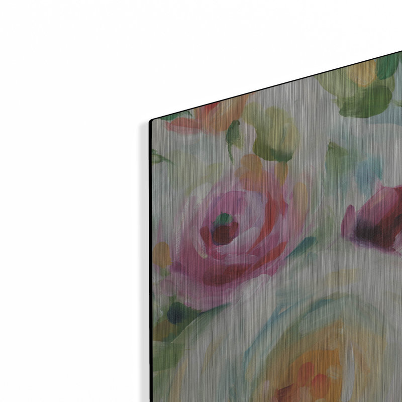 Art mural luxueux «Florabundance I» par Lisa Audit, art mural en métal, H 24 po x l 36 po