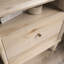 Table de chevet, finition brune