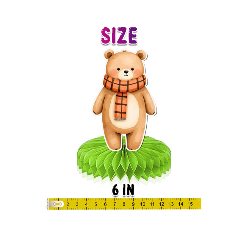 Centres de table en bois pour animaux en bois d'automne - 5 pièces Forest Friends