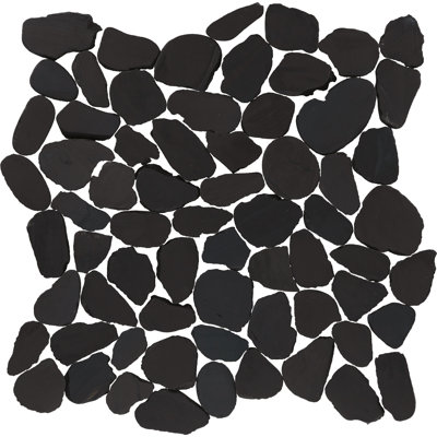 Mosaïque plate en pierre naturelle Daltile Pebble Oasis 12 po x 12 po (11 pièces par boîte) (10,78 pieds carrés par boîte)