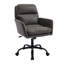 Chaise de bureau réglable en similicuir artificiel avec base noire-563598995