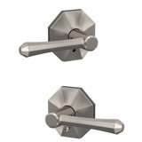 Dempsey Custom Hall-Closet and Bed-Bath Lever with Rosewood Trim
