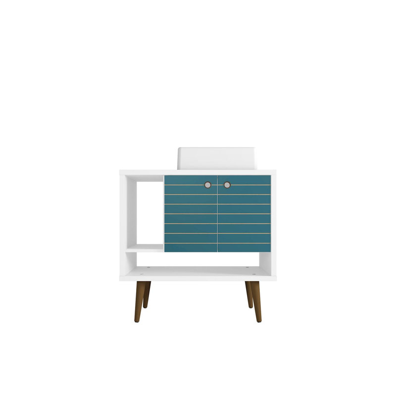 Ensemble de meuble-lavabo simple 31 po Altom, Blanc / Bleu aqua