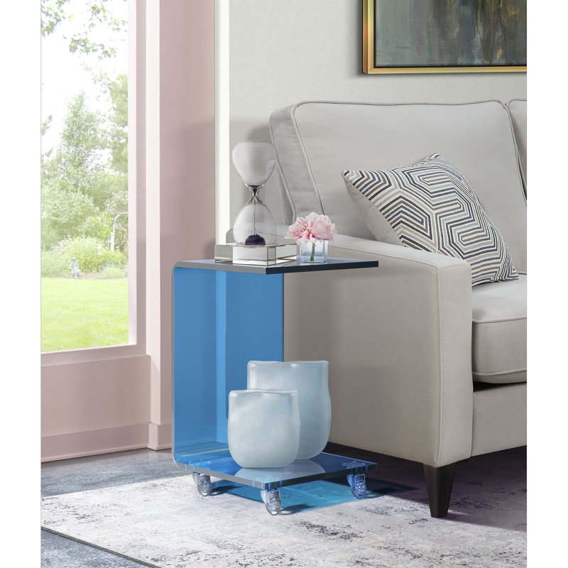 Forada End Table, Blue