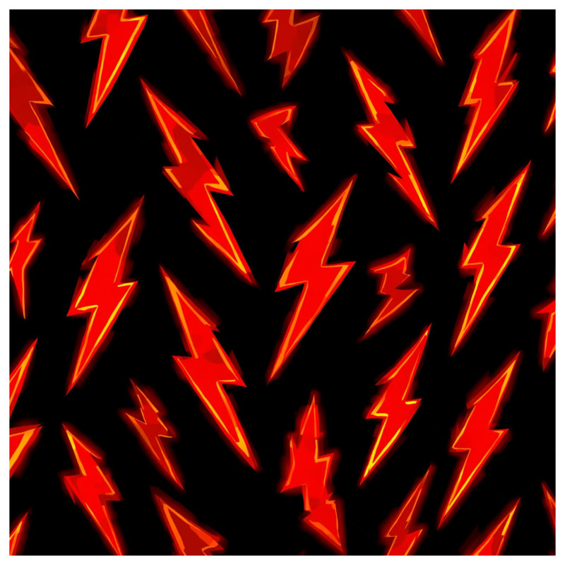 Couvre-lit matelassé rouge Lightning Bolts toutes tailles, King