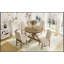 Ensemble de table de salle à manger avec table extensible et 4 chaises rembourrées pour salle à manger et salon-1329176970