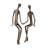 Akyng Sitting Couple Bronze Sculpture