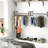 Holms 43.3'' Metal Industrial Pipe Clothing Rack