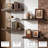 Desseray Set of 2 Reclaimed Elm Floating Shelves-370210999-370210998