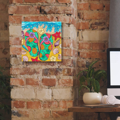 Highland Dunes 'Tropical Paradise 2' by Hello Angel Canvas Wall Art