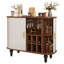 Buffet avec porte-bouteilles et porte-verres-129687753