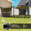 Outsunny 3 x 4m Metal Pergola with Retractable Roof and Roller Shade-111635460