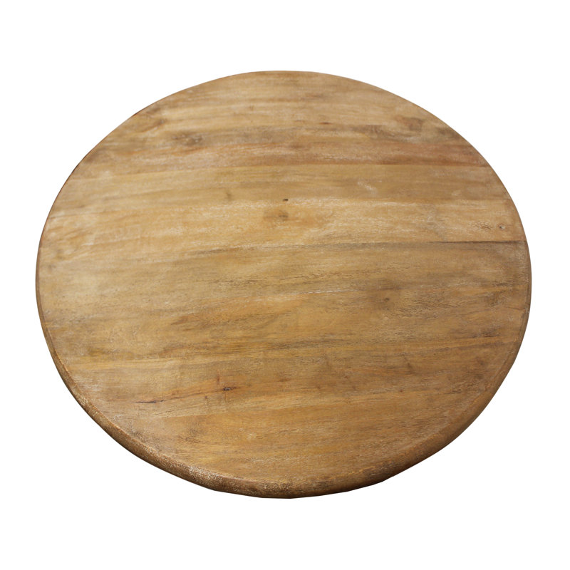 Aryhanna Mango Round Solid Wood Top with Solid Wood Base Dining Table
