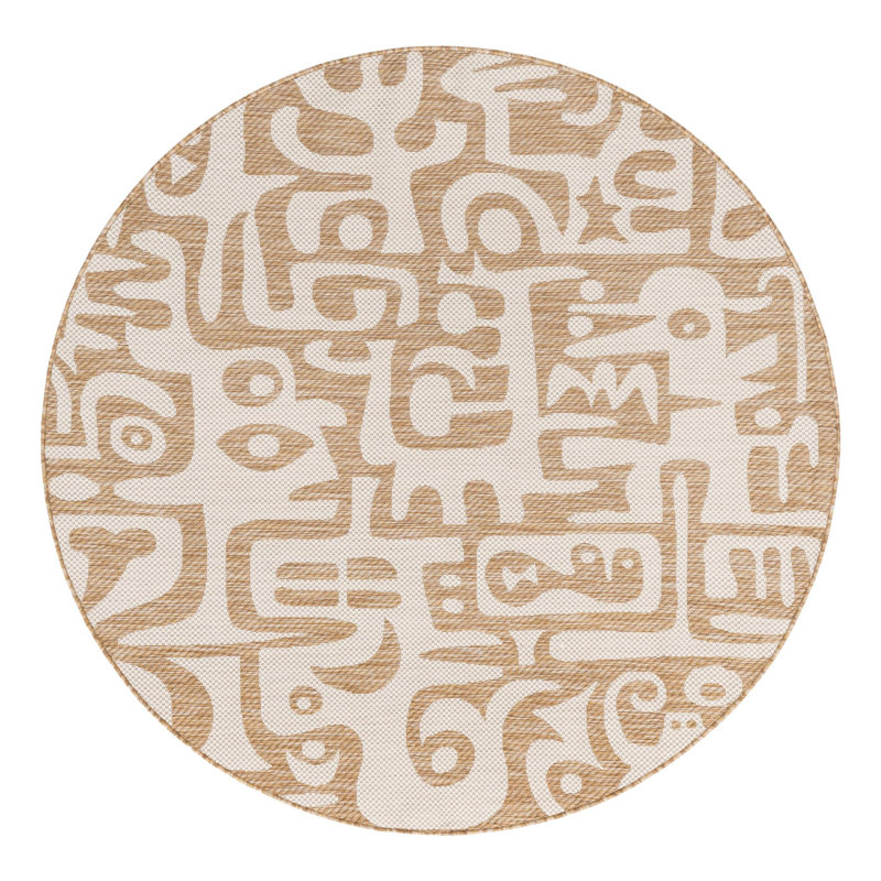 Tapis Lyric Hower, Rond 6 pi 1 po