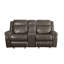 Causeuse en cuir Lydia Aire Motion avec port USB et console Lydia