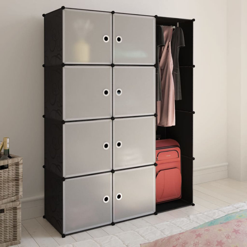 Paschke Closet System, 56.3" H x 42.9" W x 14.4" D