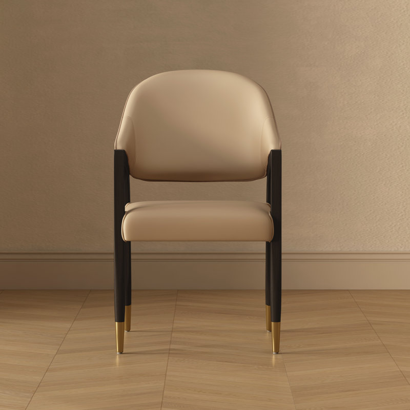 Fauteuil Collette en bois brun clair Collette, Tanné