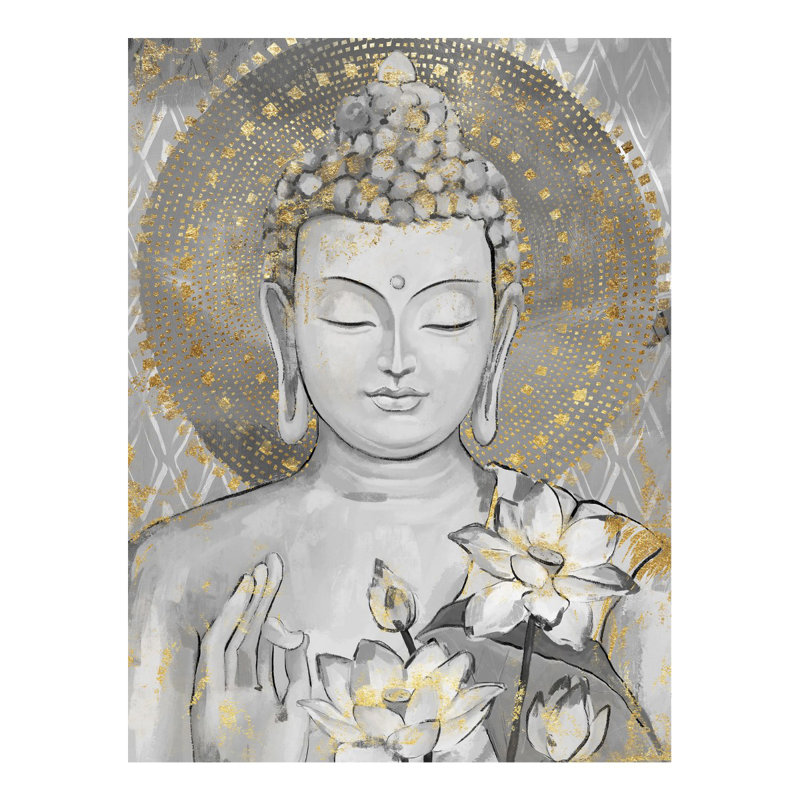 Grey Buddha - Picture Frame Drawing