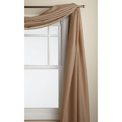 Foulard de fenêtre semi-transparent Uni en voile de neige Oakden