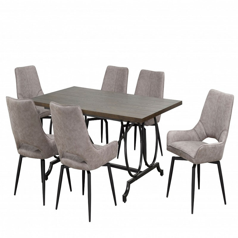 Ensemble repas 7 pièces élisette